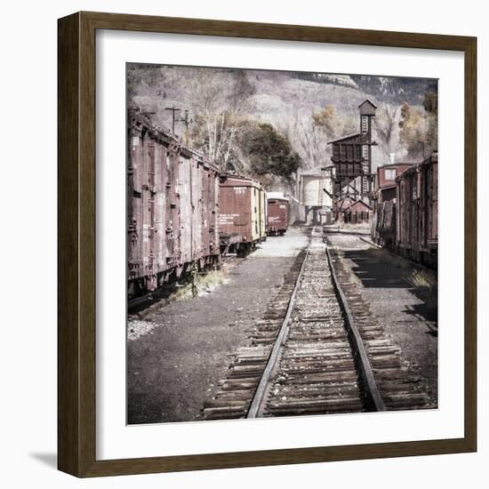 Vintage Train Yard III-Kathy Mahan-Framed Photographic Print