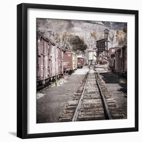 Vintage Train Yard III-Kathy Mahan-Framed Photographic Print