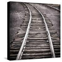 Vintage Train Yard IV-Kathy Mahan-Stretched Canvas