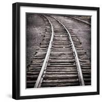 Vintage Train Yard IV-Kathy Mahan-Framed Premium Photographic Print