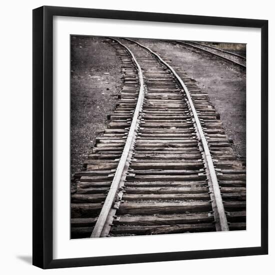 Vintage Train Yard IV-Kathy Mahan-Framed Premium Photographic Print