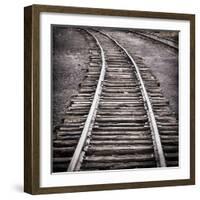 Vintage Train Yard IV-Kathy Mahan-Framed Photographic Print