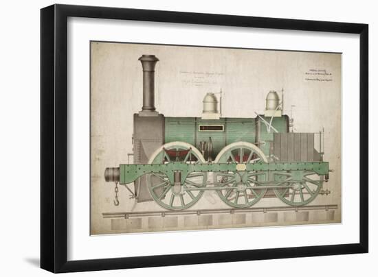 Vintage Train-Vintage Apple Collection-Framed Giclee Print