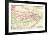 Vintage Transport Map-The Vintage Collection-Framed Giclee Print