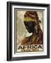 Vintage Travel Africa-The Portmanteau Collection-Framed Art Print