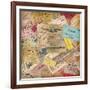 Vintage Travel Background Made Of Lots Of Old Tickets-shootandwin-Framed Premium Giclee Print