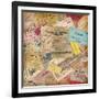 Vintage Travel Background Made Of Lots Of Old Tickets-shootandwin-Framed Premium Giclee Print