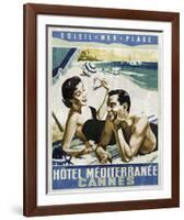 Vintage Travel Cannes-The Portmanteau Collection-Framed Giclee Print