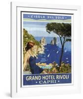 Vintage Travel Capri-The Portmanteau Collection-Framed Giclee Print