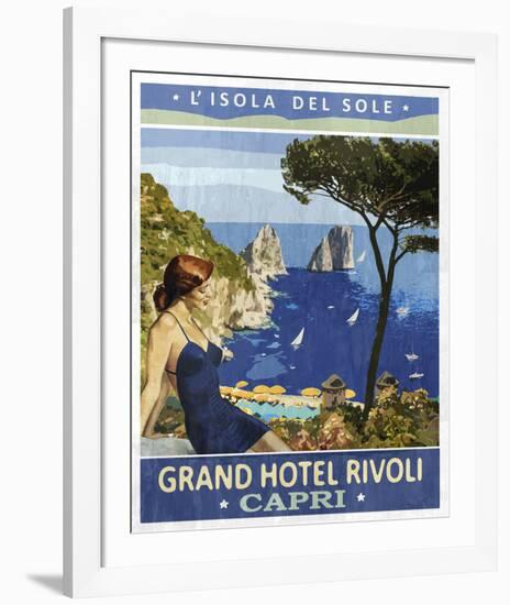 Vintage Travel Capri-The Portmanteau Collection-Framed Giclee Print