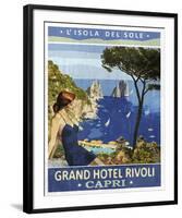 Vintage Travel Capri-The Portmanteau Collection-Framed Giclee Print