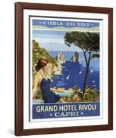 Vintage Travel Capri-The Portmanteau Collection-Framed Giclee Print