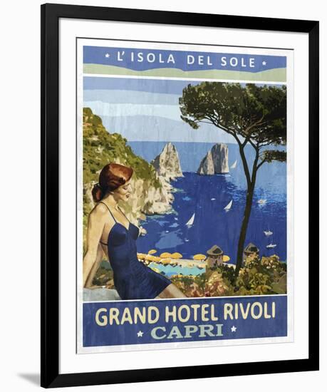 Vintage Travel Capri-The Portmanteau Collection-Framed Giclee Print