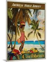 Vintage Travel Caribbean-The Portmanteau Collection-Mounted Giclee Print