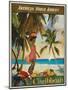 Vintage Travel Caribbean-Unknown The Portmanteau Collection-Mounted Art Print
