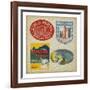 Vintage Travel Collage I-null-Framed Art Print