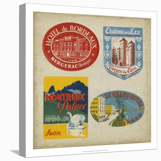 Vintage Travel Collage I-null-Stretched Canvas