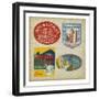 Vintage Travel Collage I-null-Framed Art Print