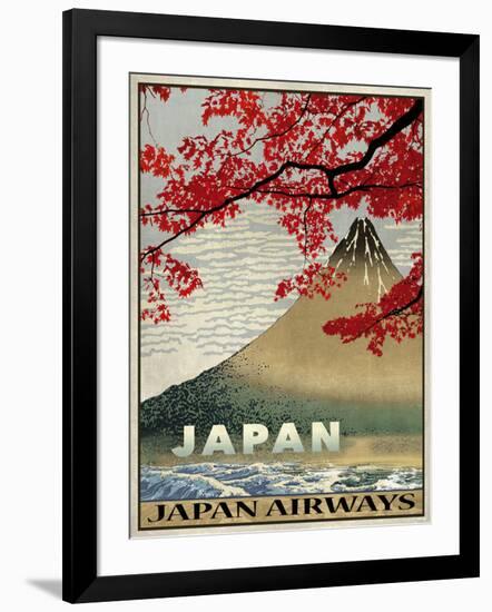 Vintage Travel Japan-The Portmanteau Collection-Framed Giclee Print