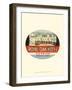 Vintage Travel Label I-null-Framed Art Print