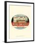 Vintage Travel Label I-null-Framed Art Print