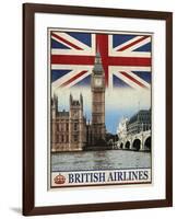 Vintage Travel London-The Portmanteau Collection-Framed Giclee Print