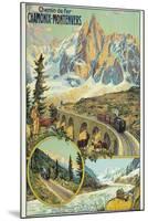 Vintage Travel Poster for Chamonix, France-Found Image Press-Mounted Giclee Print