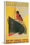 Vintage Travel Poster for Cunard Line-null-Stretched Canvas