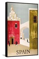 Vintage Travel to Spain-null-Framed Stretched Canvas