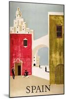 Vintage Travel to Spain-null-Mounted Giclee Print