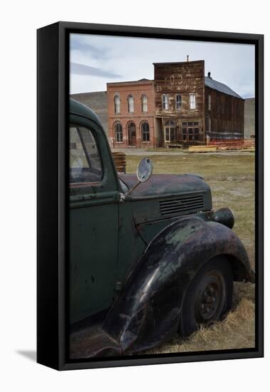 Vintage Truck, Bodie Ghost Town, Bodie Hills, Mono County, California-David Wall-Framed Stretched Canvas