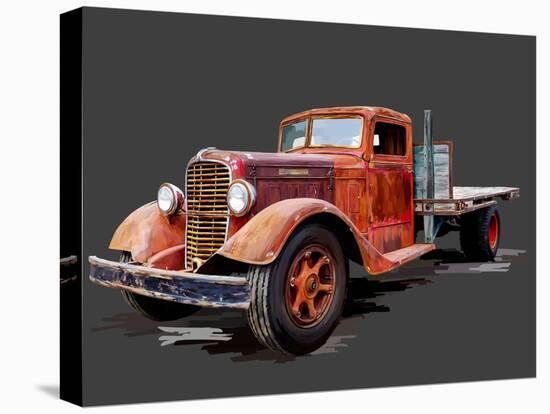 Vintage Truck I-Emily Kalina-Stretched Canvas