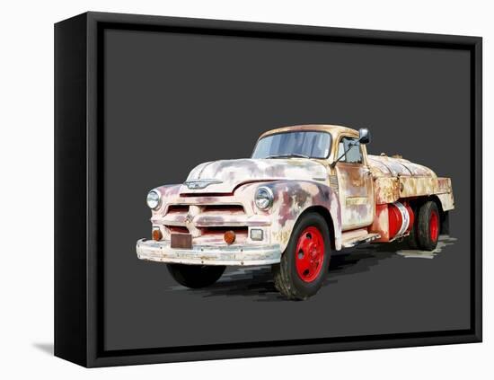 Vintage Truck II-Emily Kalina-Framed Stretched Canvas