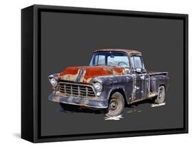 Vintage Truck IV-Emily Kalina-Framed Stretched Canvas