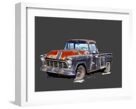 Vintage Truck IV-Emily Kalina-Framed Art Print