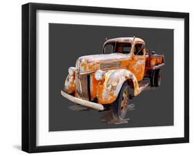 Vintage Truck V-Emily Kalina-Framed Art Print