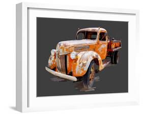 Vintage Truck V-Emily Kalina-Framed Art Print
