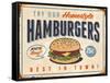 Vintage Try Our Homestyle Hamburgers-Real Callahan-Framed Stretched Canvas