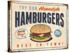 Vintage Try Our Homestyle Hamburgers-Real Callahan-Stretched Canvas