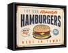 Vintage Try Our Homestyle Hamburgers-Real Callahan-Framed Stretched Canvas