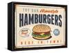 Vintage Try Our Homestyle Hamburgers-Real Callahan-Framed Stretched Canvas