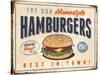 Vintage Try Our Homestyle Hamburgers-Real Callahan-Stretched Canvas