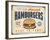 Vintage Try Our Homestyle Hamburgers-Real Callahan-Framed Art Print