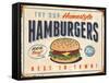 Vintage Try Our Homestyle Hamburgers-Real Callahan-Framed Stretched Canvas