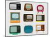 Vintage TV-S-Marvid-Mounted Art Print