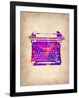 Vintage Typewriter 1-NaxArt-Framed Art Print