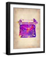 Vintage Typewriter 1-NaxArt-Framed Art Print