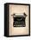 Vintage Typewriter 2-NaxArt-Framed Stretched Canvas