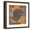 Vintage Typewriter I-Yashna-Framed Art Print