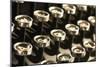 Vintage Typewriter Keys-SSilver-Mounted Photographic Print